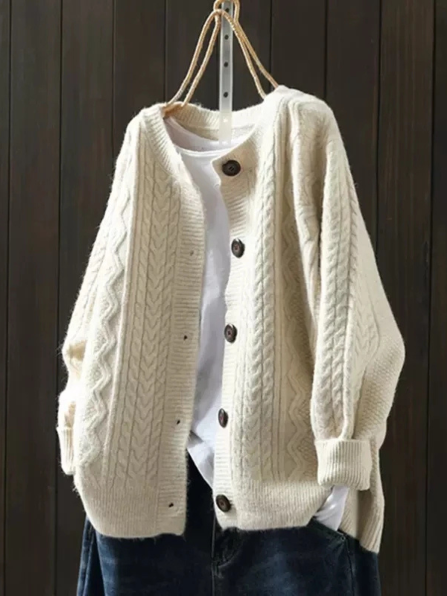 LE LORENZA | CARDIGAN EN CÂBLE