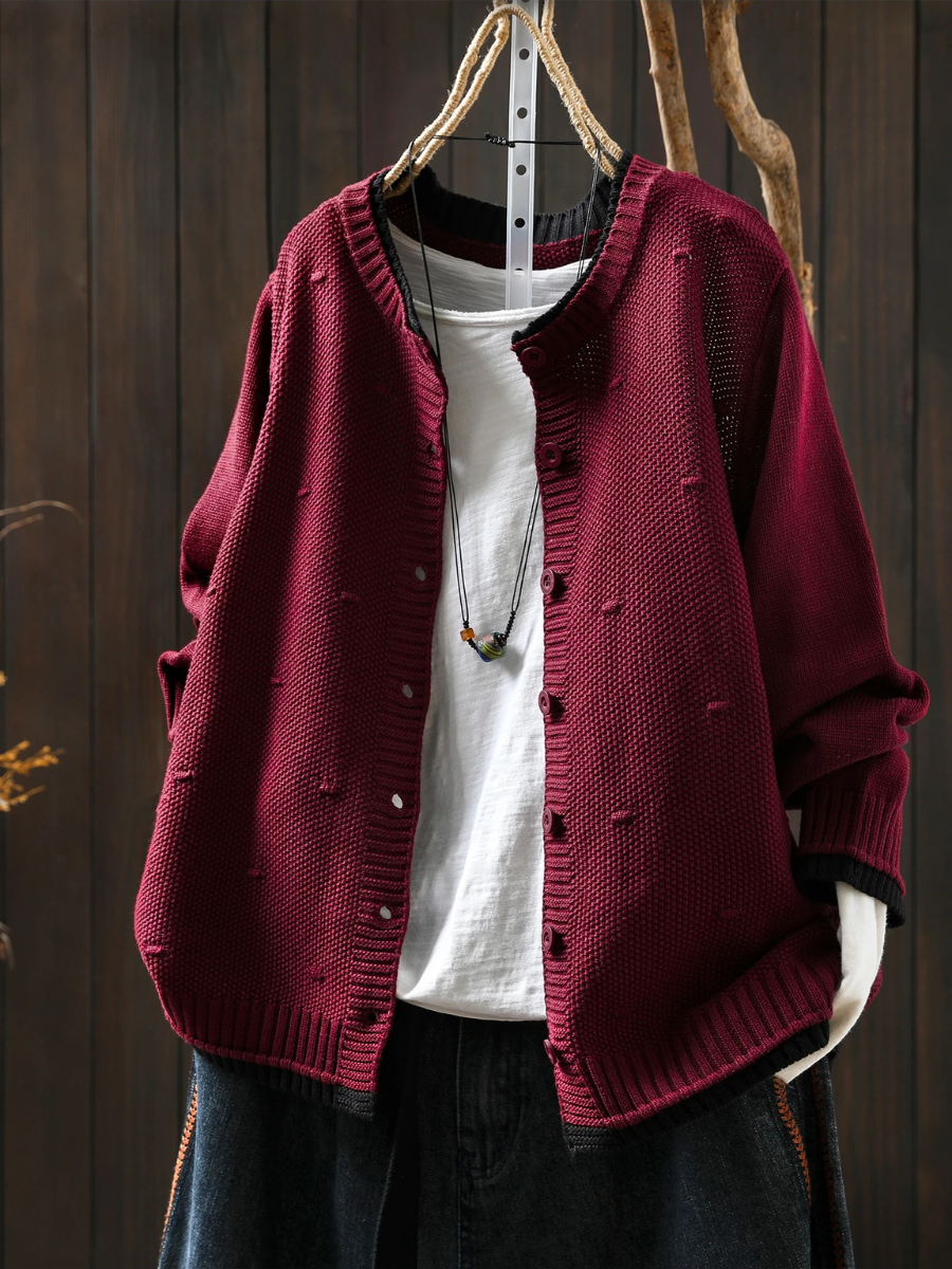 LE ISOLDE | CARDIGAN TEXTURÉ