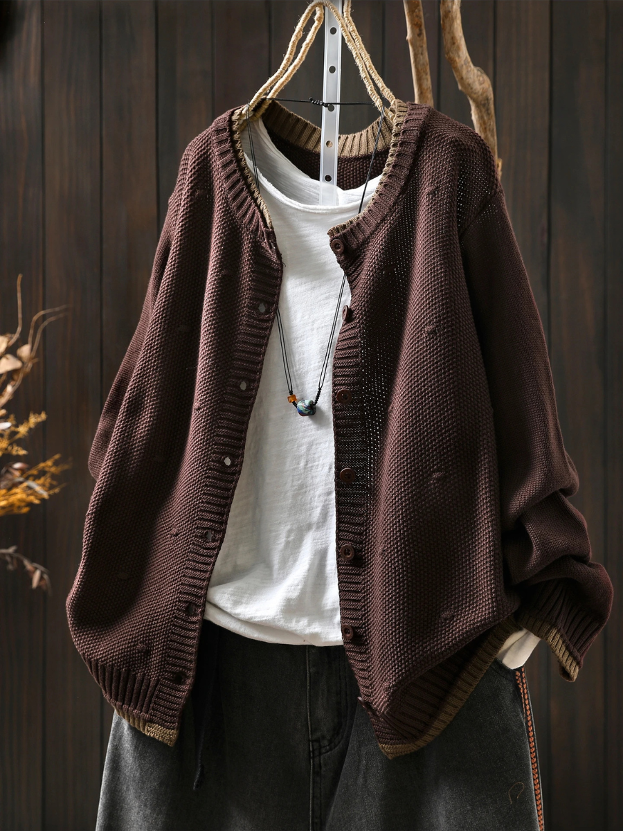 LE ISOLDE | CARDIGAN TEXTURÉ