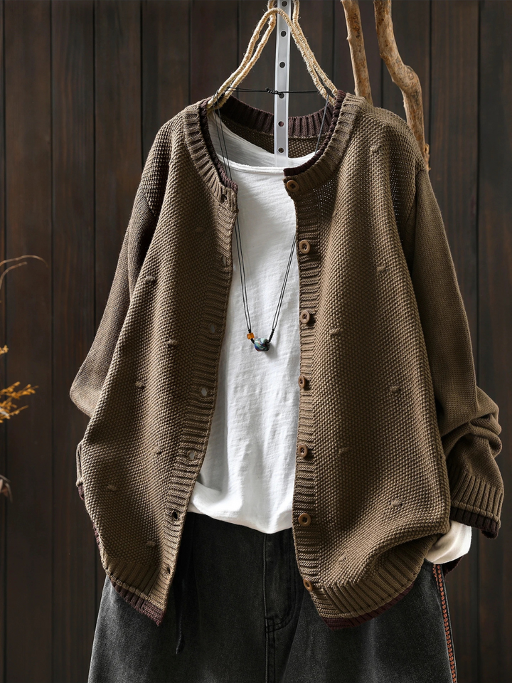 LE ISOLDE | CARDIGAN TEXTURÉ
