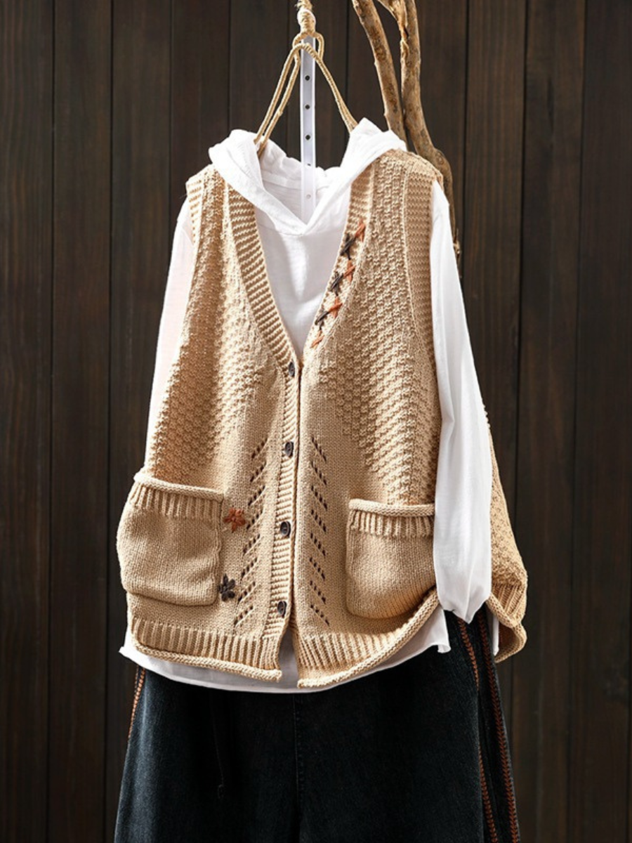 FLORIANNE | GILET EN TRICOT