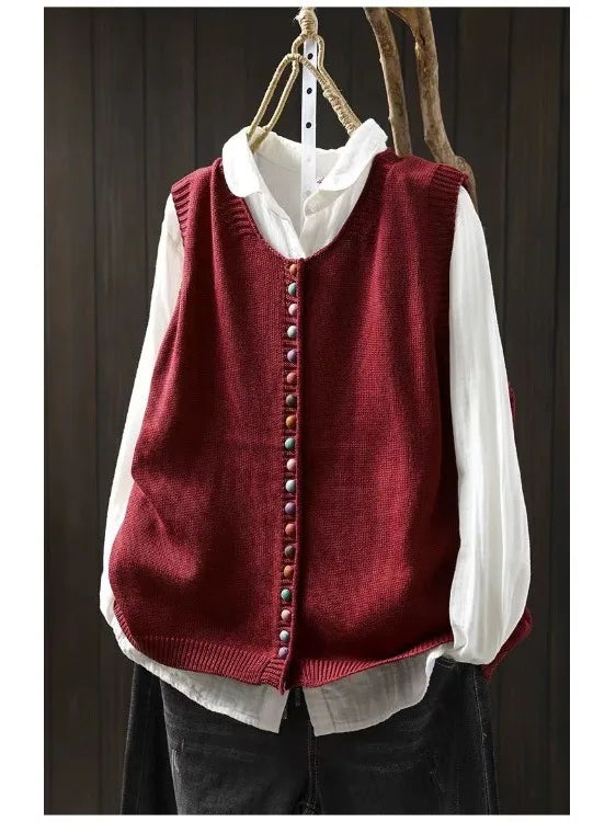 LA ROSALIE | GILET EN TRICOT