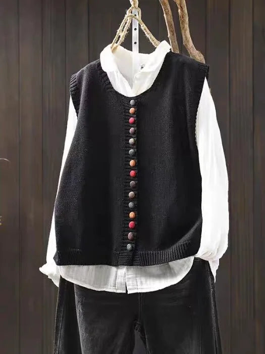 LA ROSALIE | GILET EN TRICOT