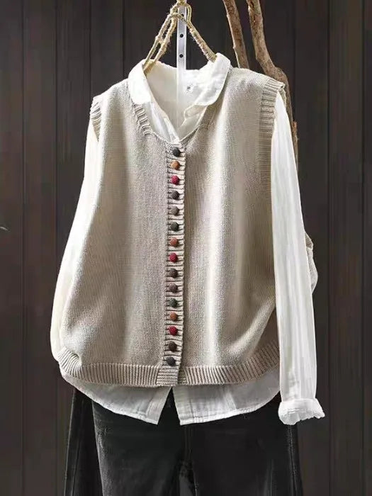 LA ROSALIE | GILET EN TRICOT