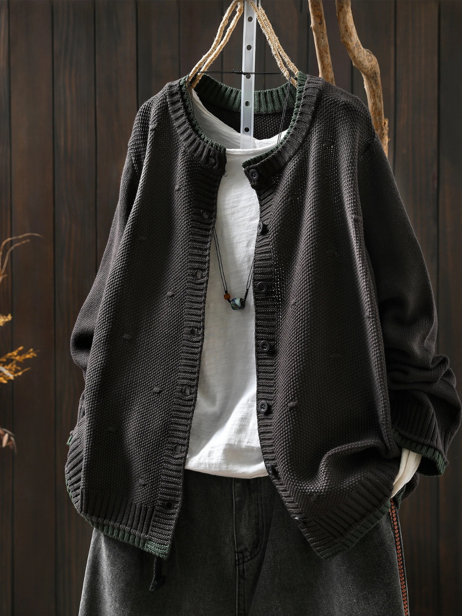 LE ISOLDE | CARDIGAN TEXTURÉ