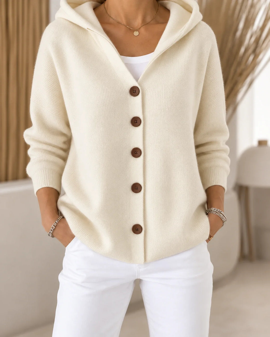 Teri | Cardigan léger à capuche